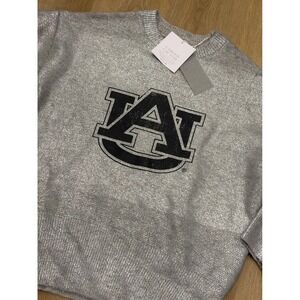 NWT Women's Gameday Couture Auburn Tigers Oversized Sweater - Small - Silver